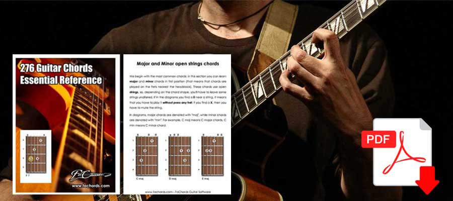 Guitar Chords Chart For Beginners With Fingers Pdf