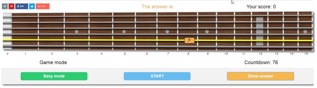 guitar fretboard trainer show answer