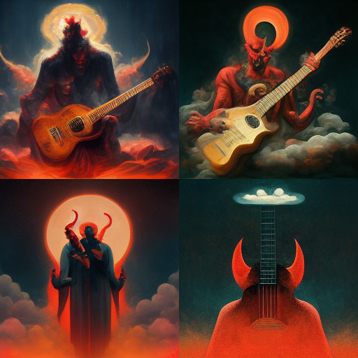Strange guitar images