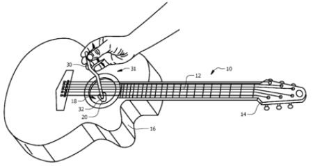 strange guitar patents