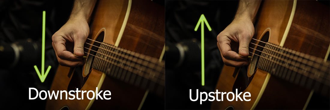 downstroke and upstrokes
