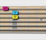fretboard guitar shape for augmented triad position 4
