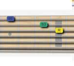 fretboard guitar shape for diminished triad position 4