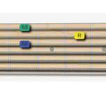 fretboard guitar shape for diminished triad position 5