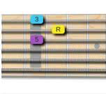fretboard guitar shape for major triad position 5